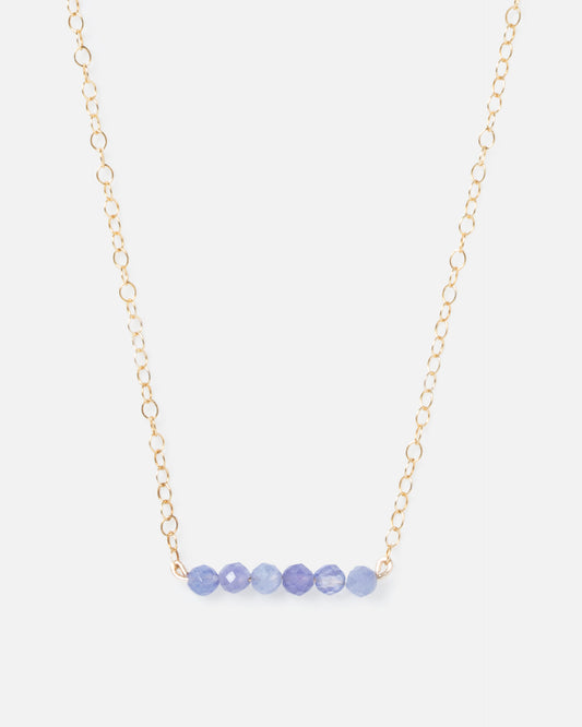gemstone bar necklace