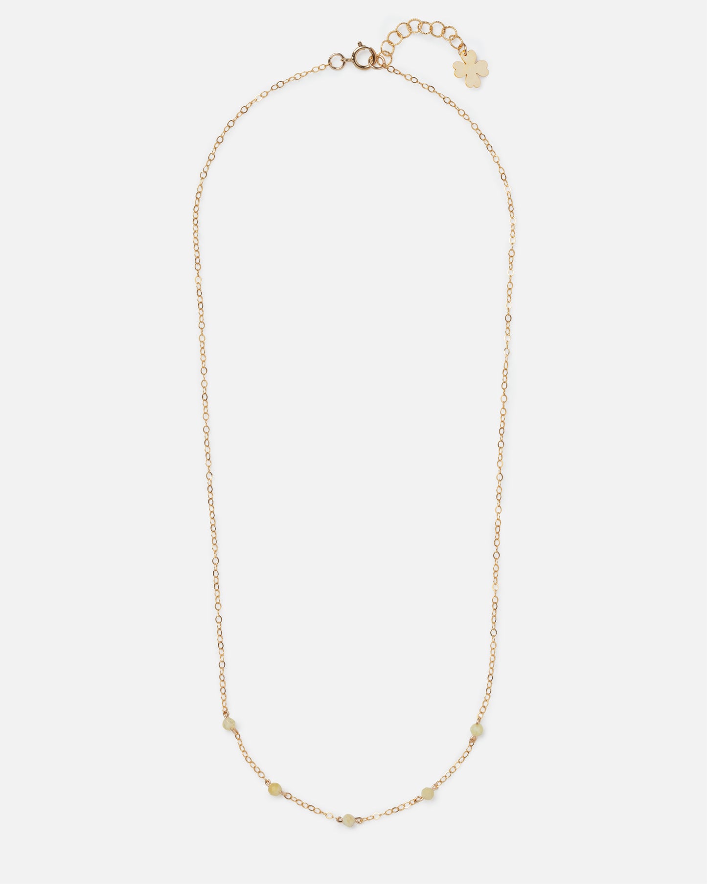 YELLOW OPAL LUCY 14K GOLD FILLED NECKLACE