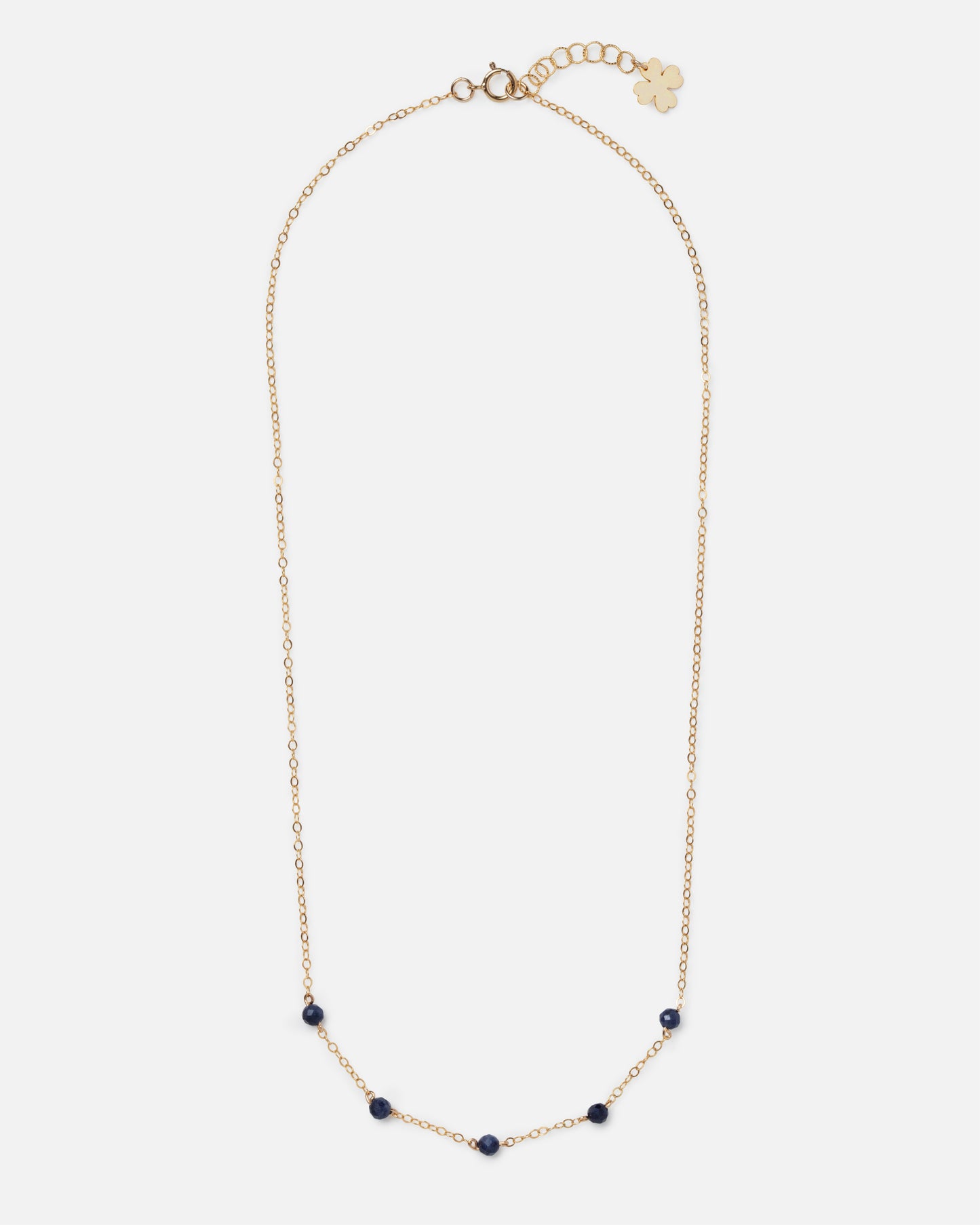 SAPPHIRE LUCY 14K GOLD FILLED NECKLACE