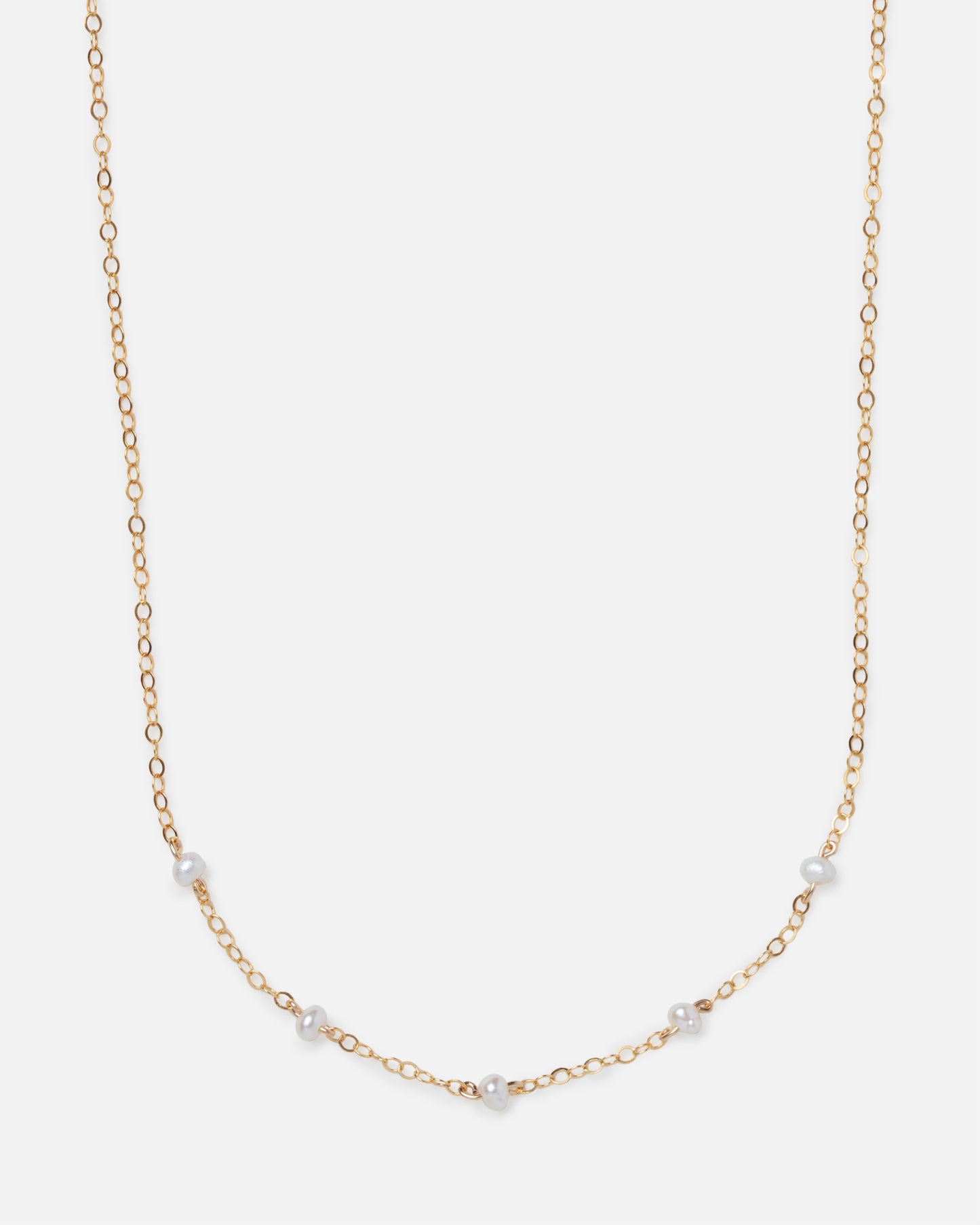 PEARL LUCY 14K GOLD FILLED NECKLACE