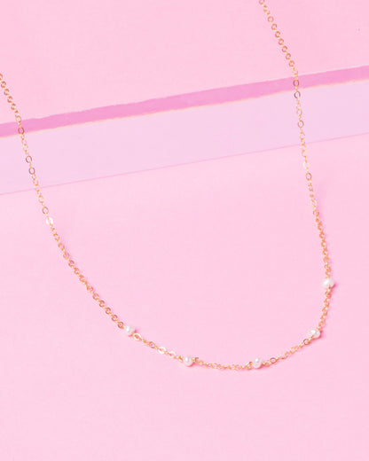 PEARL LUCY 14K GOLD FILLED NECKLACE