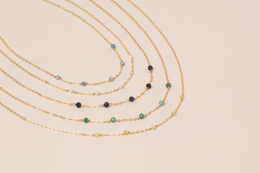 GEMSTONE CHARM 14K GOLD FILLED