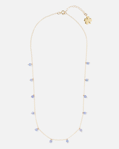 TANZANITE DAINTY 14K GOLD FILLED NECKLACE