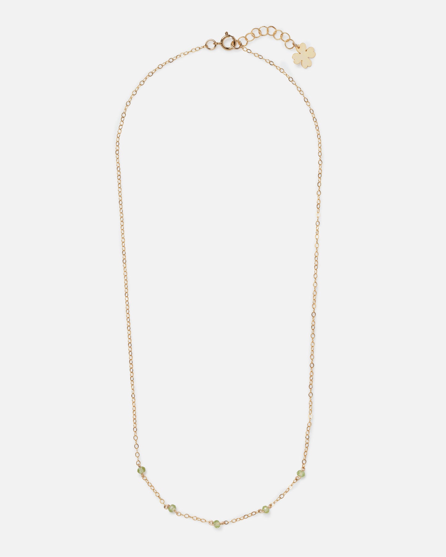 PERIDOT LUCY 14K GOLD FILLED NECKLACE