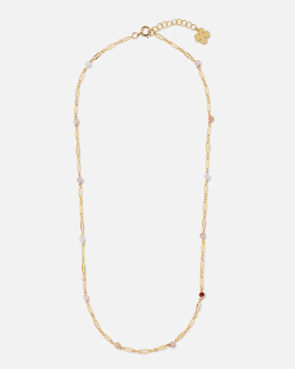 PINK OPAL ELLIE 14K GOLD FILLED NECKLACE
