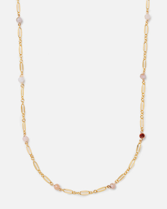PINK OPAL ELLIE 14K GOLD FILLED NECKLACE