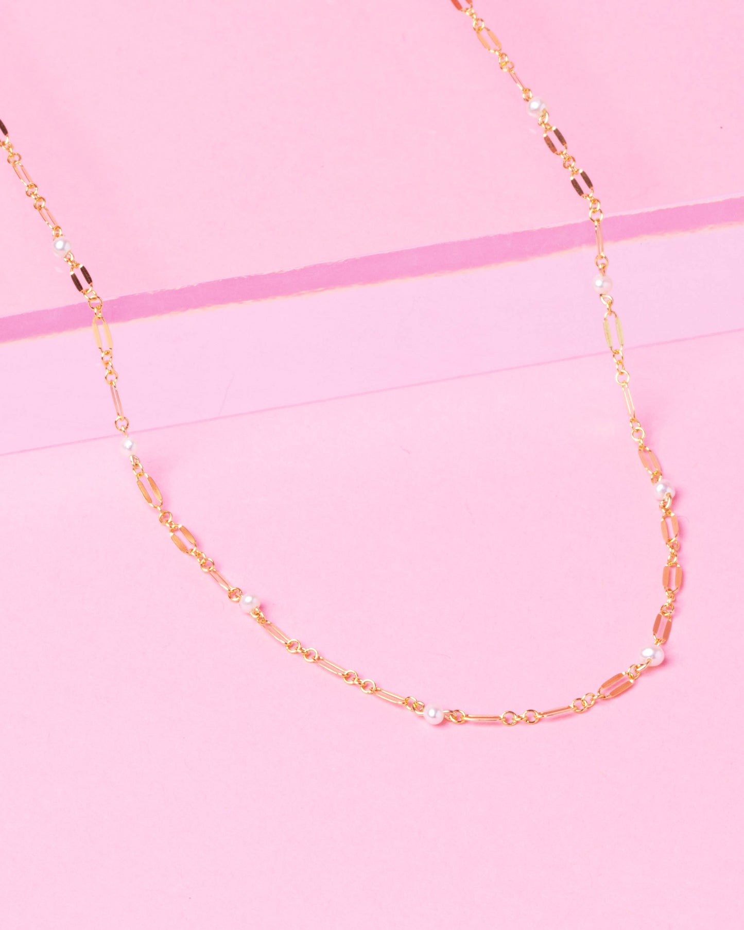 PEARL ELLIE 14K GOLD FILLED NECKLACE