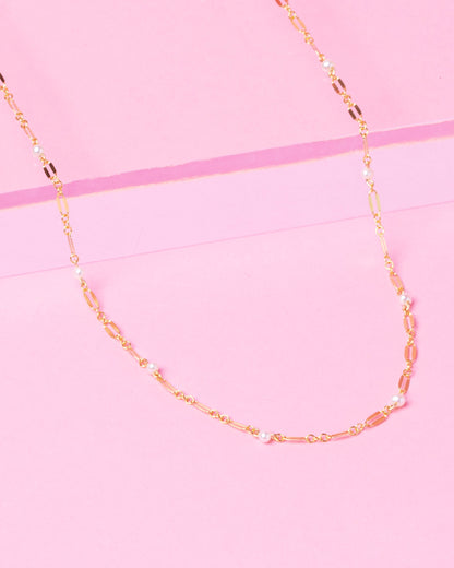 PEARL ELLIE 14K GOLD FILLED NECKLACE