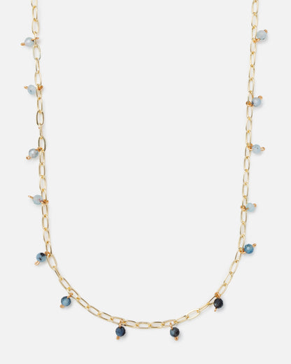 AQUAMARINE ALISHA 14K GOLD FILLED NECKLACE