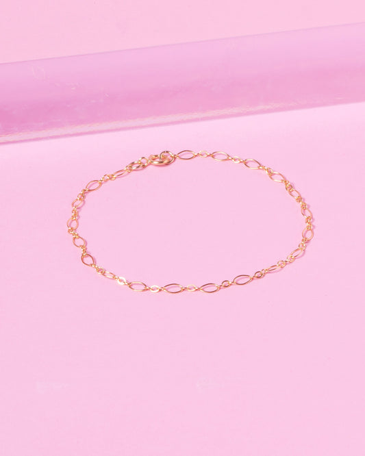 FANCY CHAIN 14K GOLD FILLED BRACELET