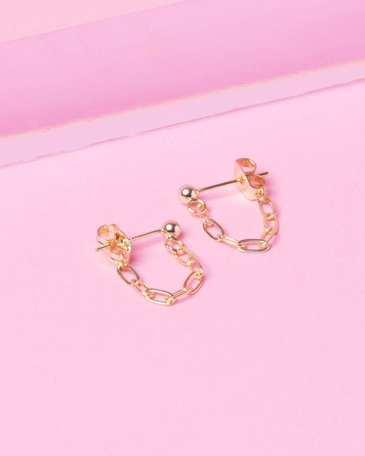 GRACIE 14K GOLD FILLED HUGGIE EARRINGS