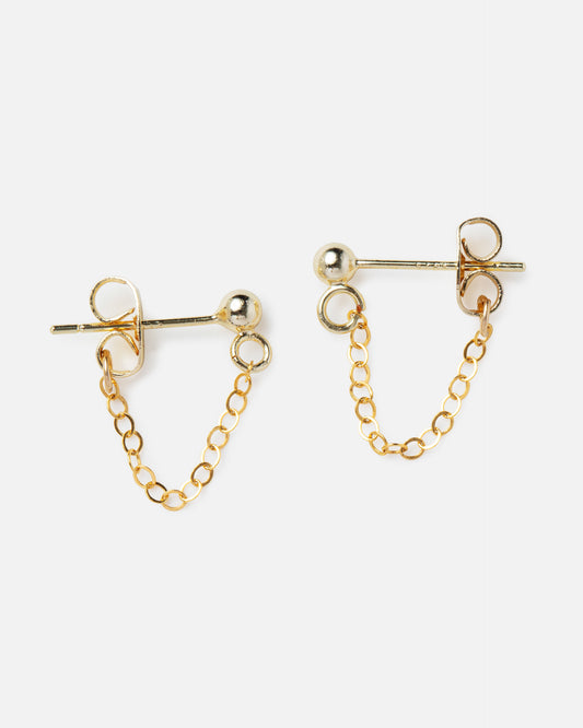 MAXINE 14K GOLD FILLED HUGGIE EARRINGS