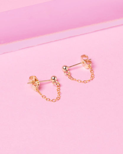 MAXINE 14K GOLD FILLED HUGGIE EARRINGS