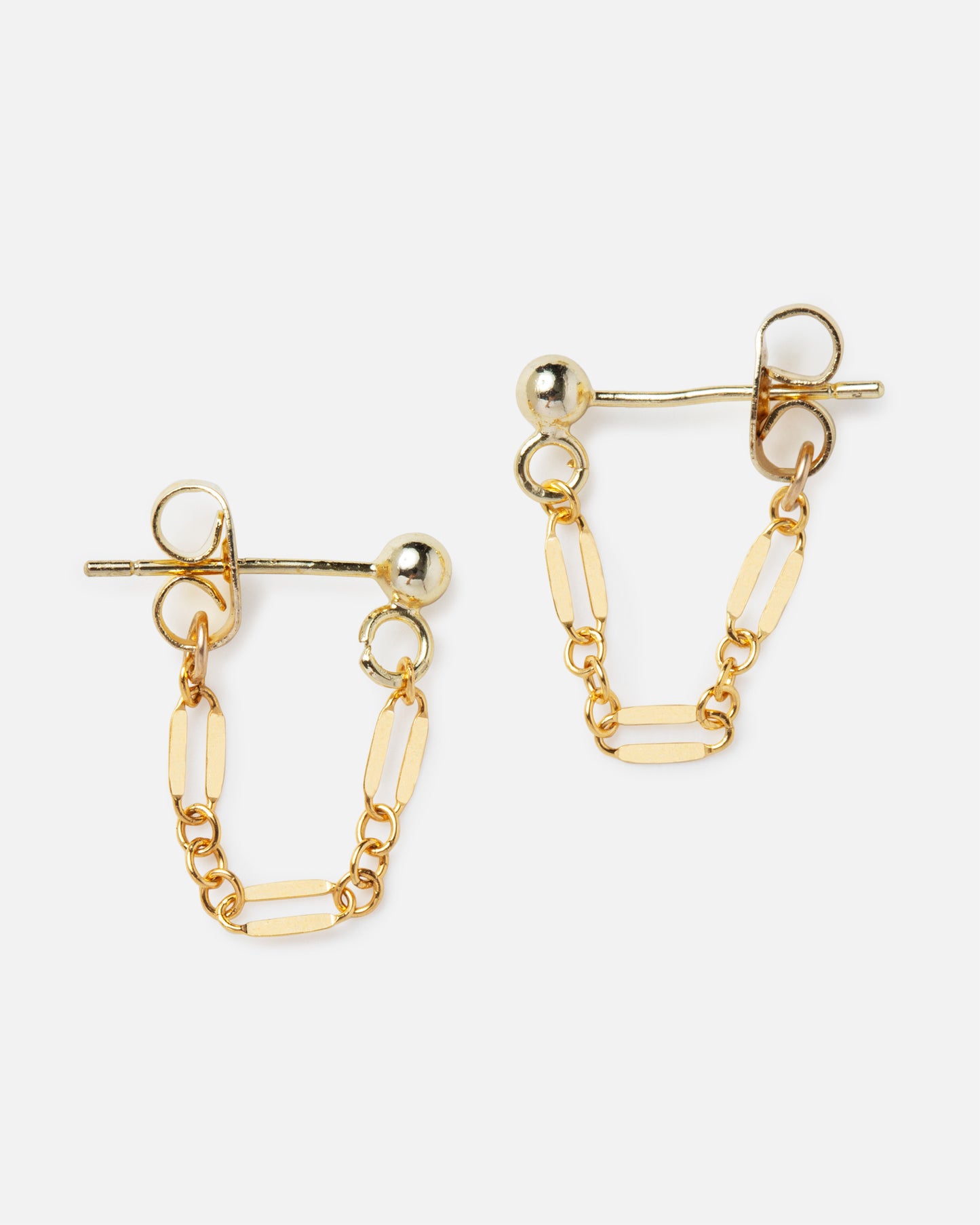 FRANCESCA 14K GOLD FILLED HUGGIE EARRINGS