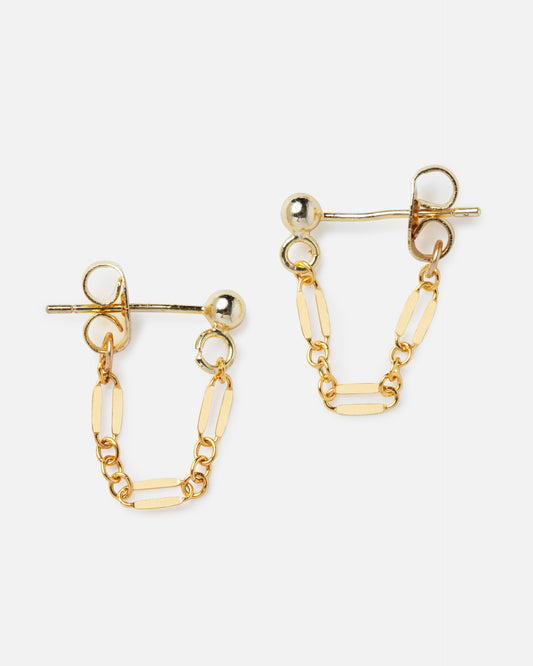 FRANCESCA 14K GOLD FILLED HUGGIE EARRINGS