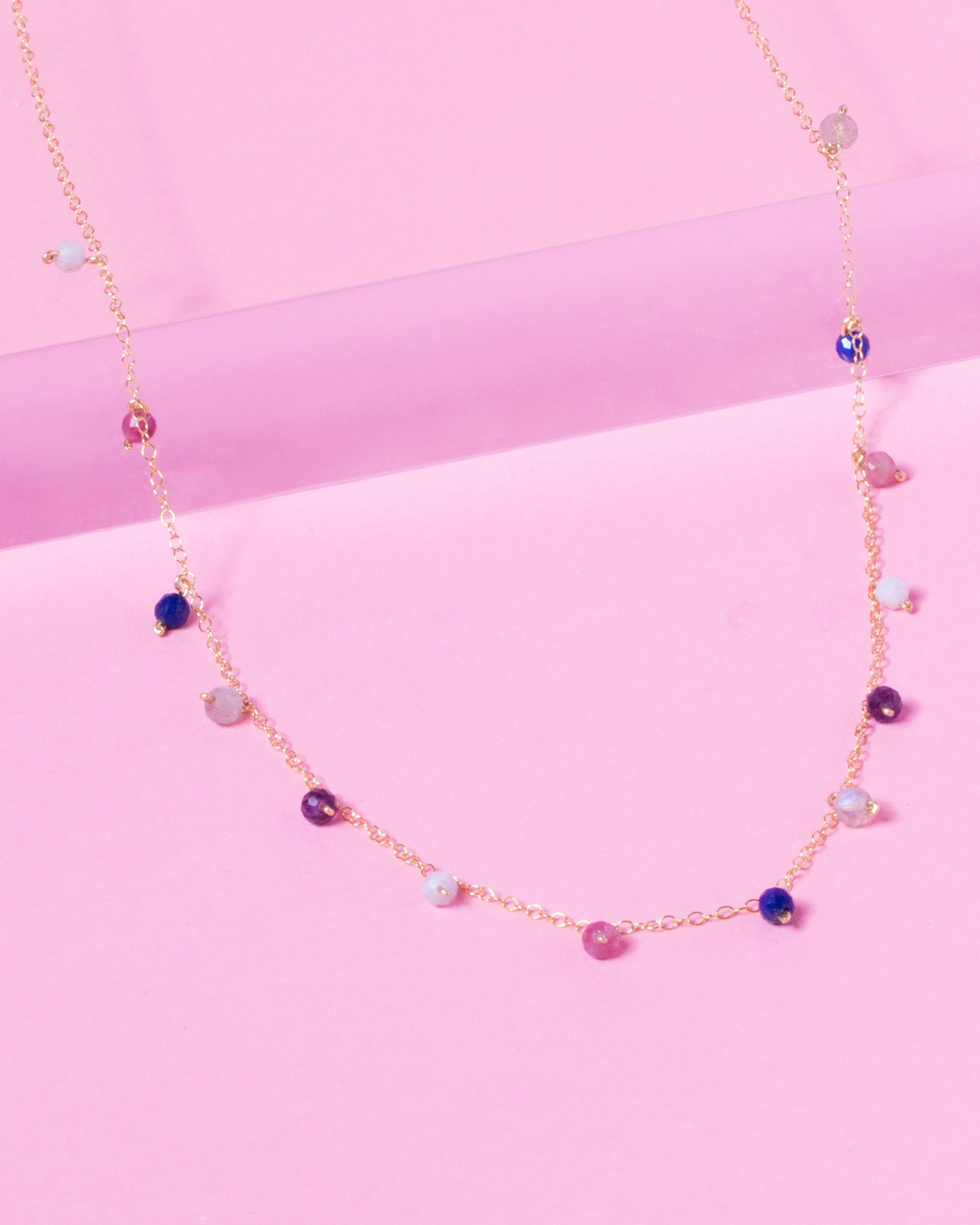 MIDNIGHT DAINTY 14K GOLD FILLED NECKLACE