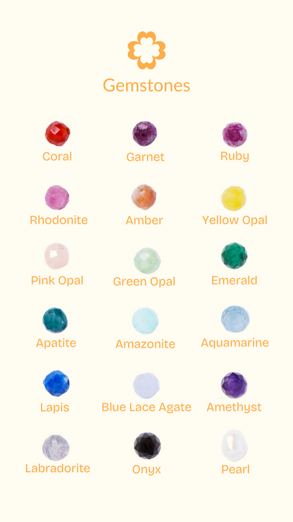 GEMSTONE CHARM 14K GOLD FILLED