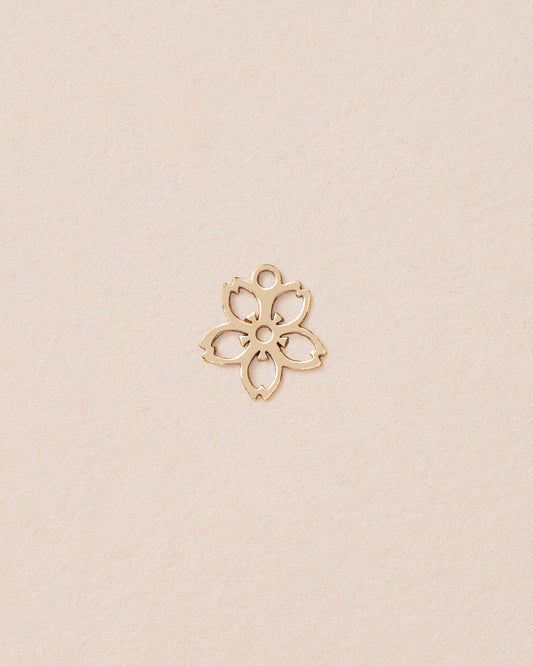 CHERRY BLOSSOM CHARM 14K GOLD FILLED