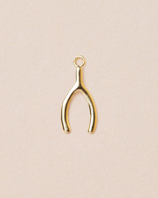 WISHBONE CHARM 14K GOLD FILLED