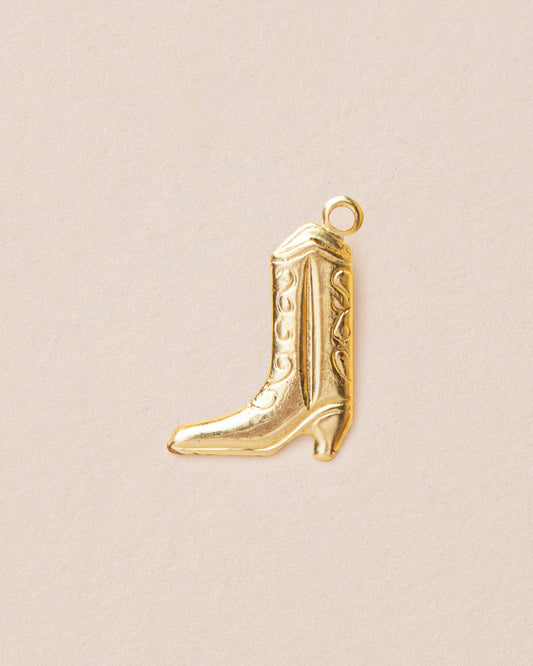 COWBOY BOOT CHARM 14K GOLD FILLED