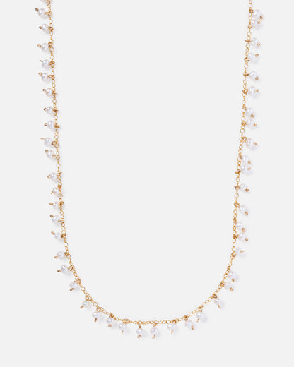 PEARL CONFETTI 14K GOLD FILLED SPRINKLED NECKLACE