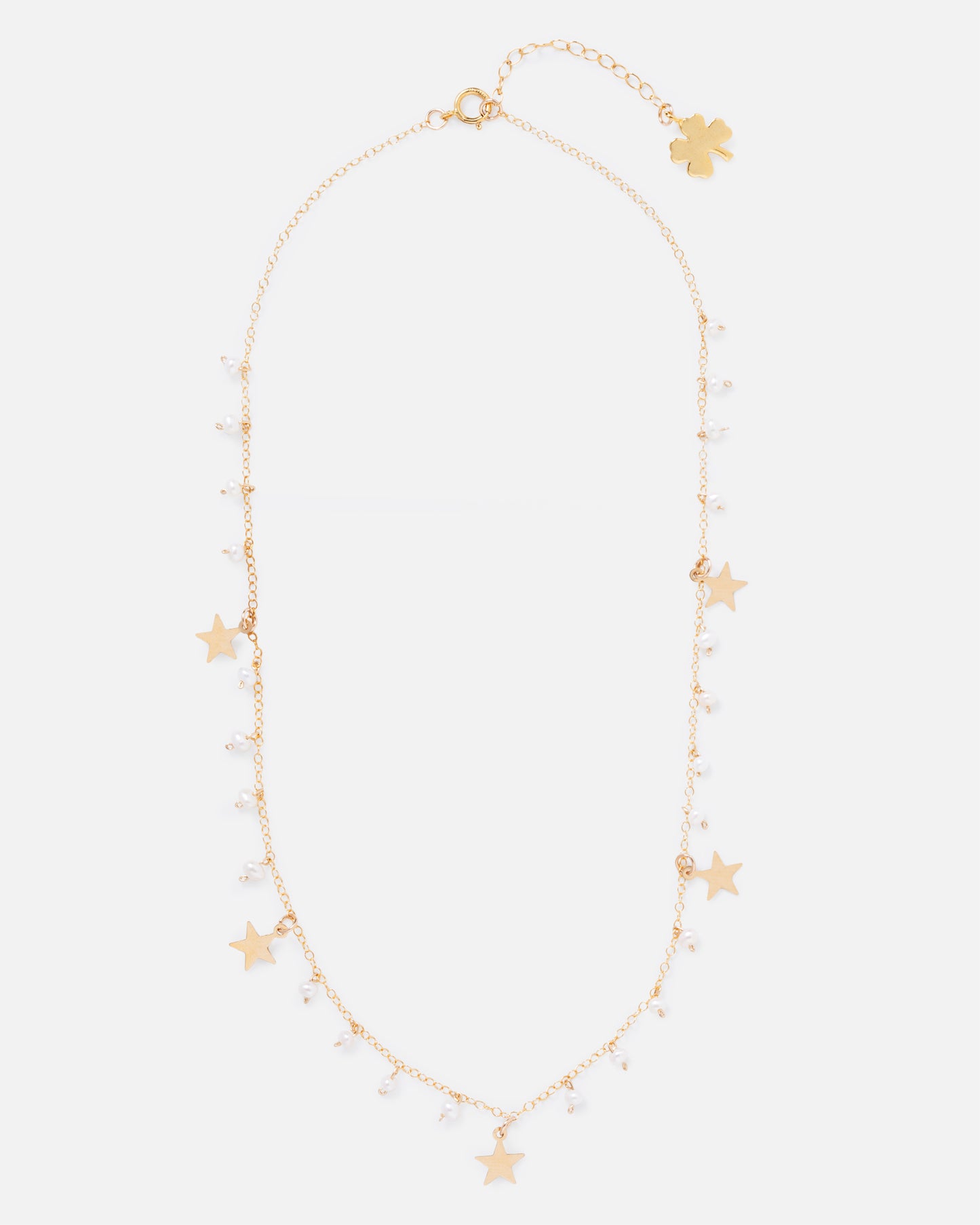 PEARL MATILDA 14K GOLD FILLED STARS NECKLACE