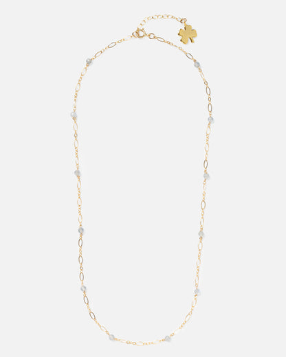 LABRADORITE BEADED 14K GOLD FILLED FANCY CHAIN