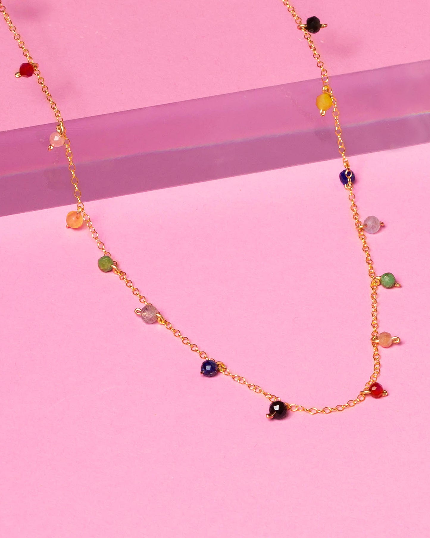 FOUR HOUSES 14K GOLD FILLED NECKLACE