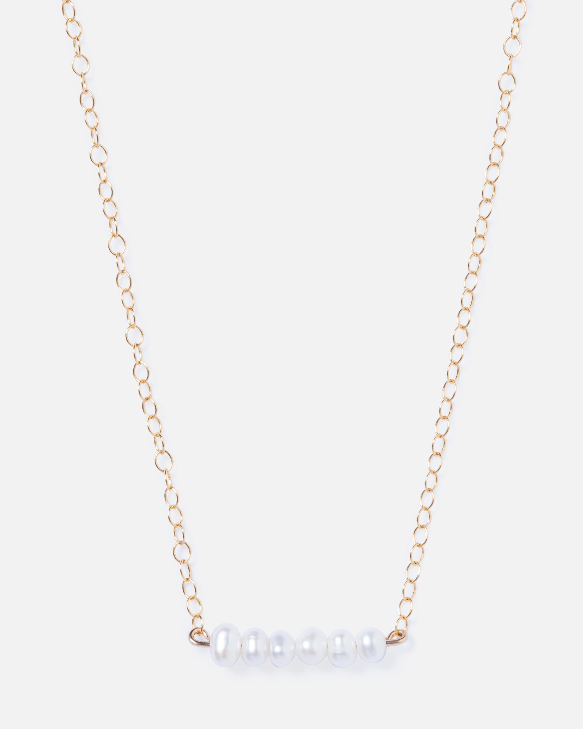 pearl gemstone clustered necklace
