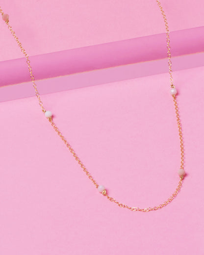 PINK OPAL KATHERINE 14K GOLD FILLED NECKLACE