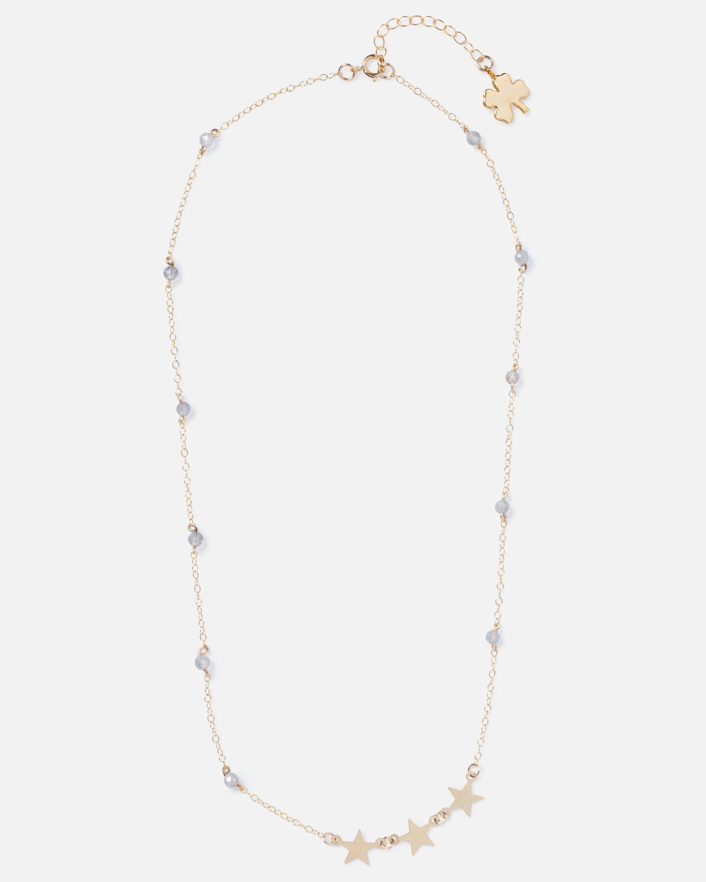 LABRADORITE SHOOTING STAR 14K GOLD FILLED NECKLACE