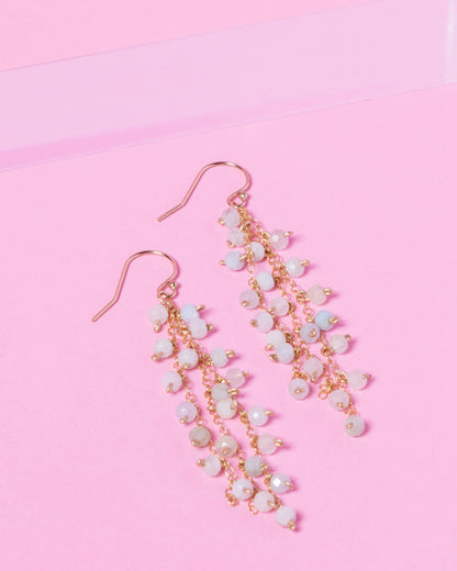 BLUE BERYL ALEX 14K GOLD FILLED EARRINGS