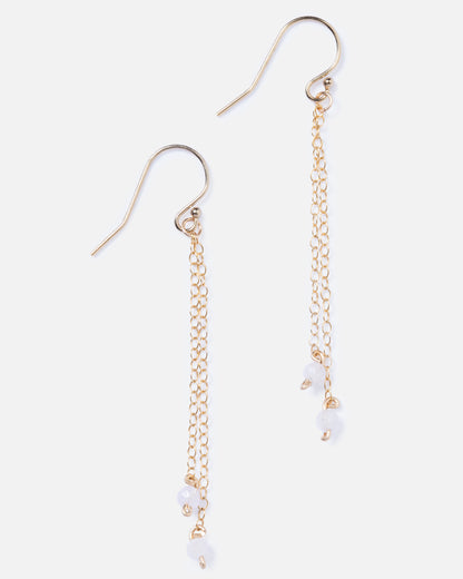 MORGANITE ARIANA 14K GOLD FILLED EARRINGS