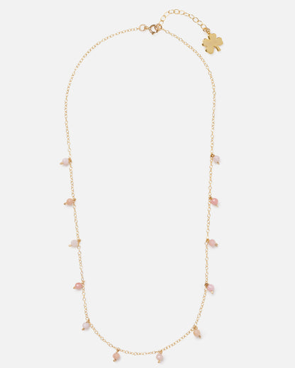 PINK OPAL DAINTY 14K GOLD FILLED NECKLACE