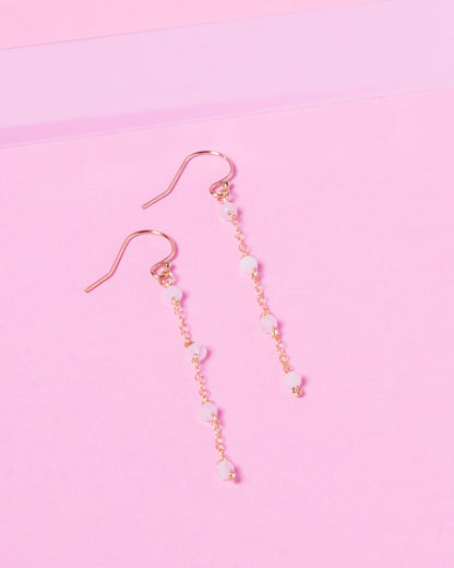 MORGANITE AURORA 14K GOLD FILLED EARRINGS
