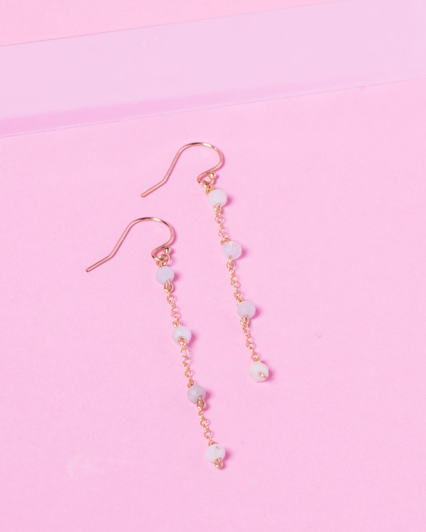 BLUE BERYL AURORA 14K GOLD FILLED EARRINGS