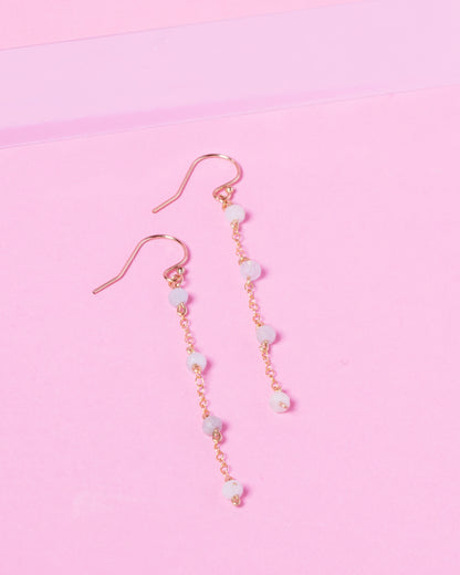 BLUE BERYL AURORA 14K GOLD FILLED EARRINGS