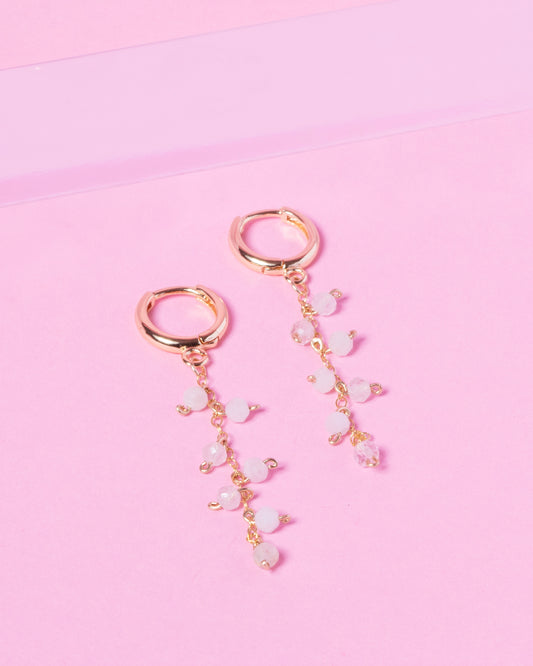 MORGANITE MACALA 14K GOLD FILLED DROP EARRINGS