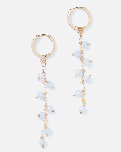 BLUE BERYL MACALA 14K GOLD FILLED DROP EARRINGS