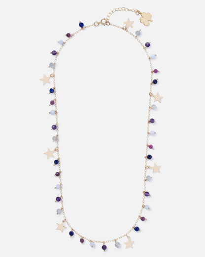 gemstone and star necklace