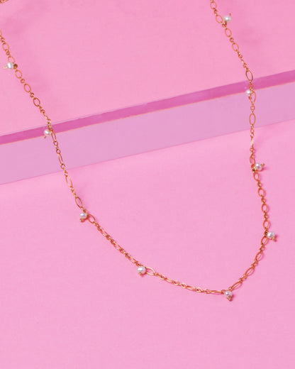 PEARL JANELLE 14K GOLD FILLED NECKLACE