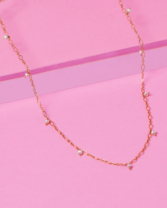 PEARL JANELLE 14K GOLD FILLED NECKLACE