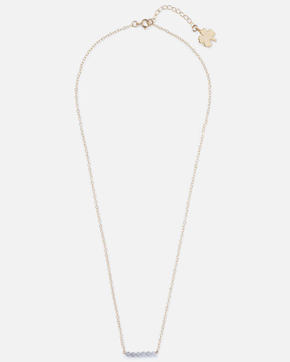 LABRADORITE CLUSTER 14K GOLD FILLED NECKLACE