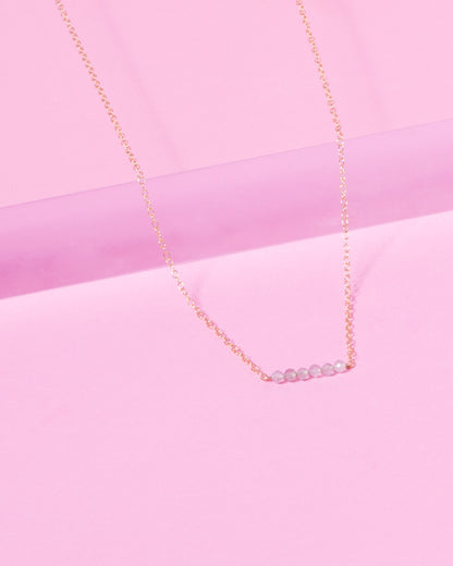 LABRADORITE CLUSTER 14K GOLD FILLED NECKLACE