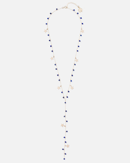 LAPIS MADELINE 14K GOLD FILLED STARS DROP NECKLACE