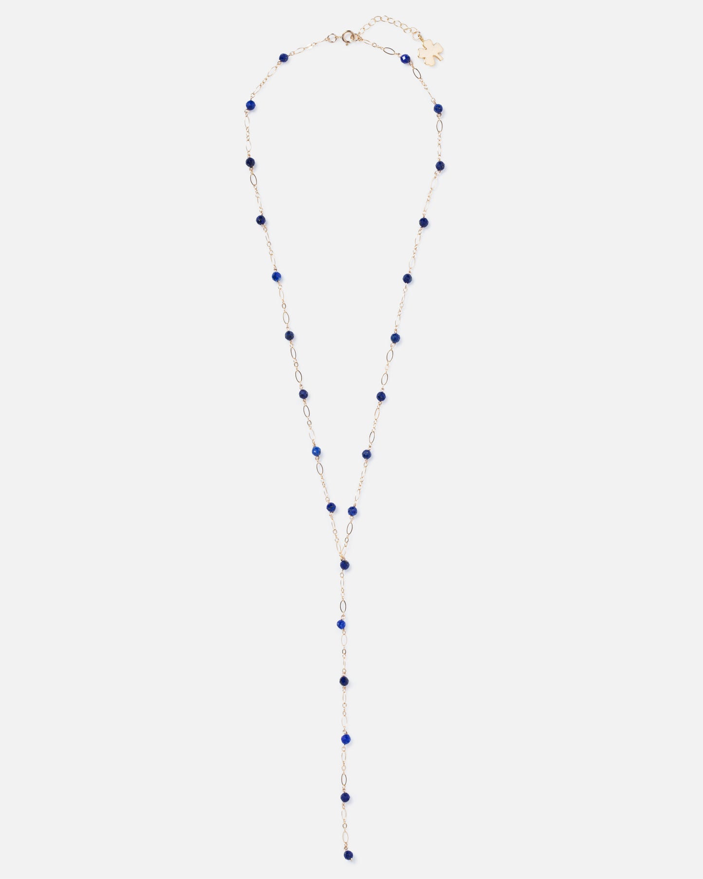LAPIS 14K GOLD FILLED DROP NECKLACE