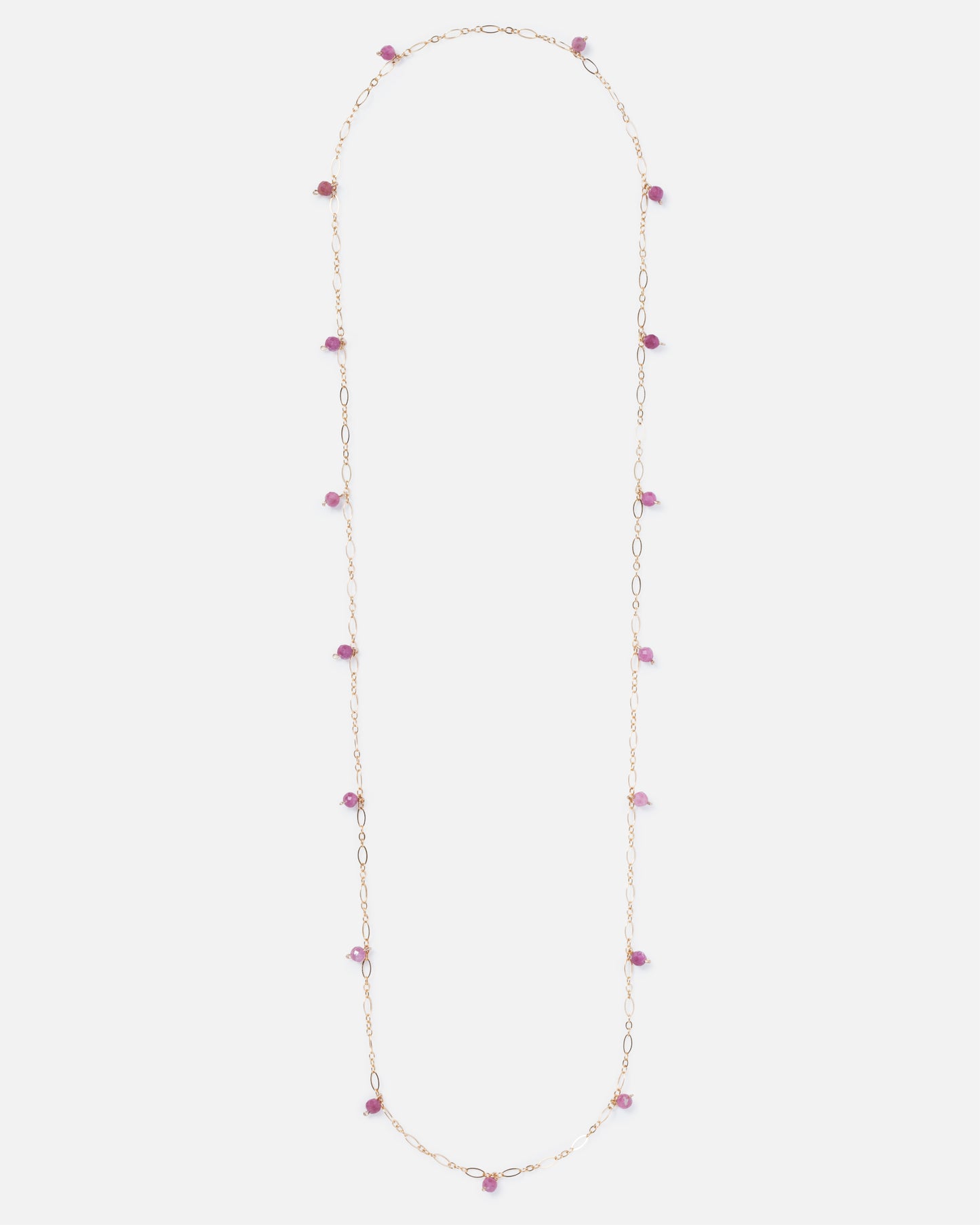 RHODONITE JANELLE 14K GOLD FILLED NECKLACE