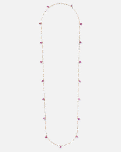 RHODONITE JANELLE 14K GOLD FILLED NECKLACE