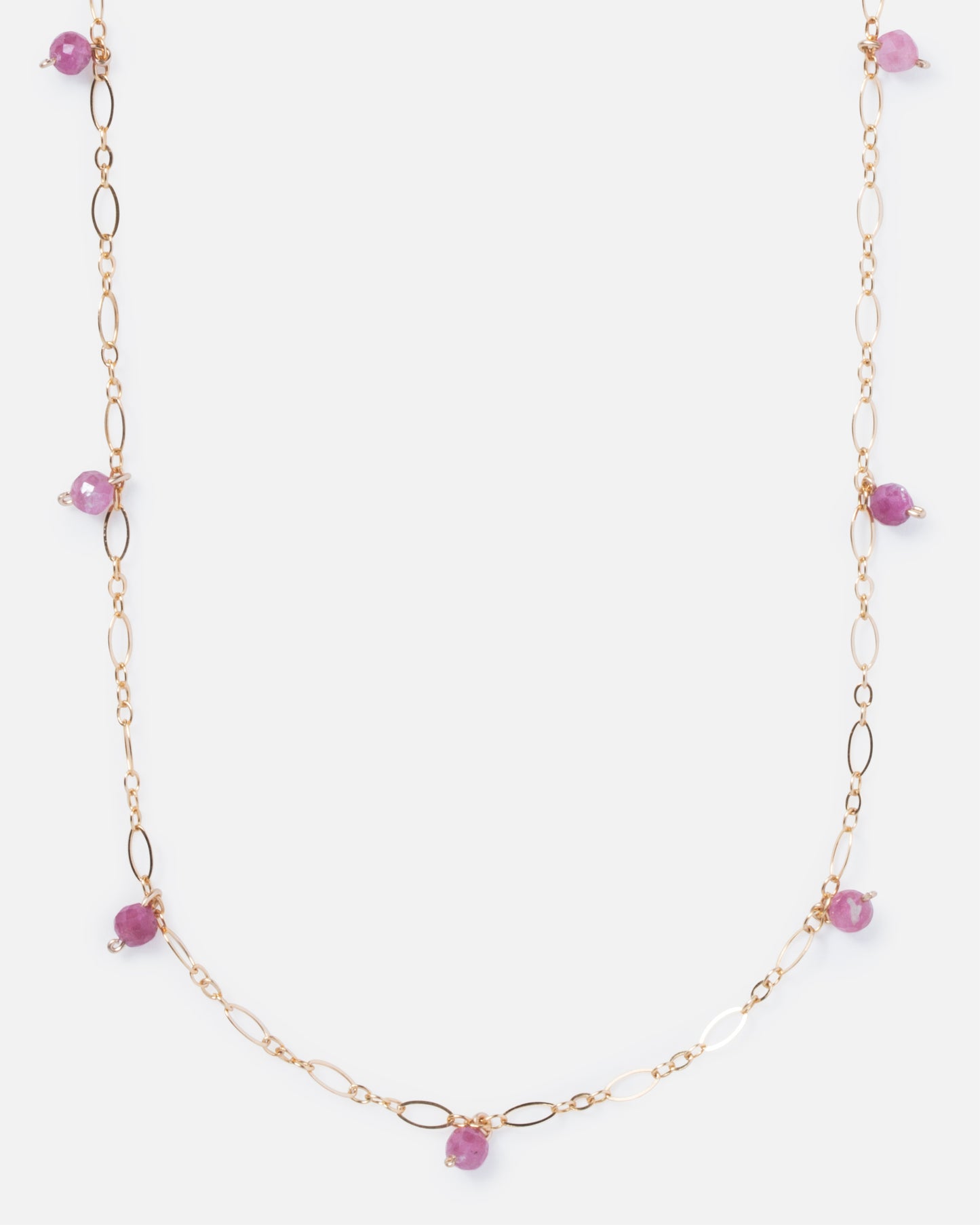 RHODONITE JANELLE 14K GOLD FILLED NECKLACE