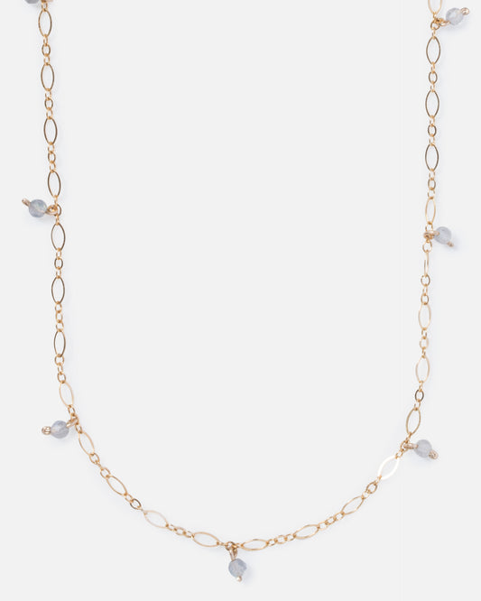 LABRADORITE JANELLE 14K GOLD FILLED NECKLACE